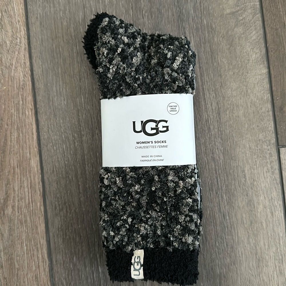 New Black & Gray UGG Socks
